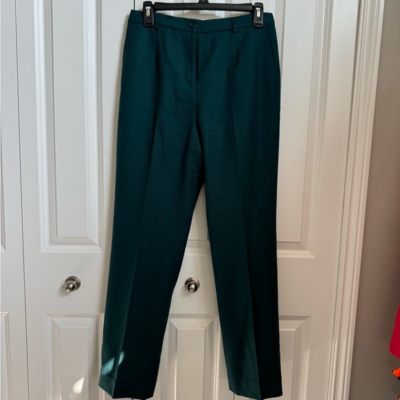 Pendleton 100% Virgin Wool Pants Green Size 4 - Picture 1 of 8